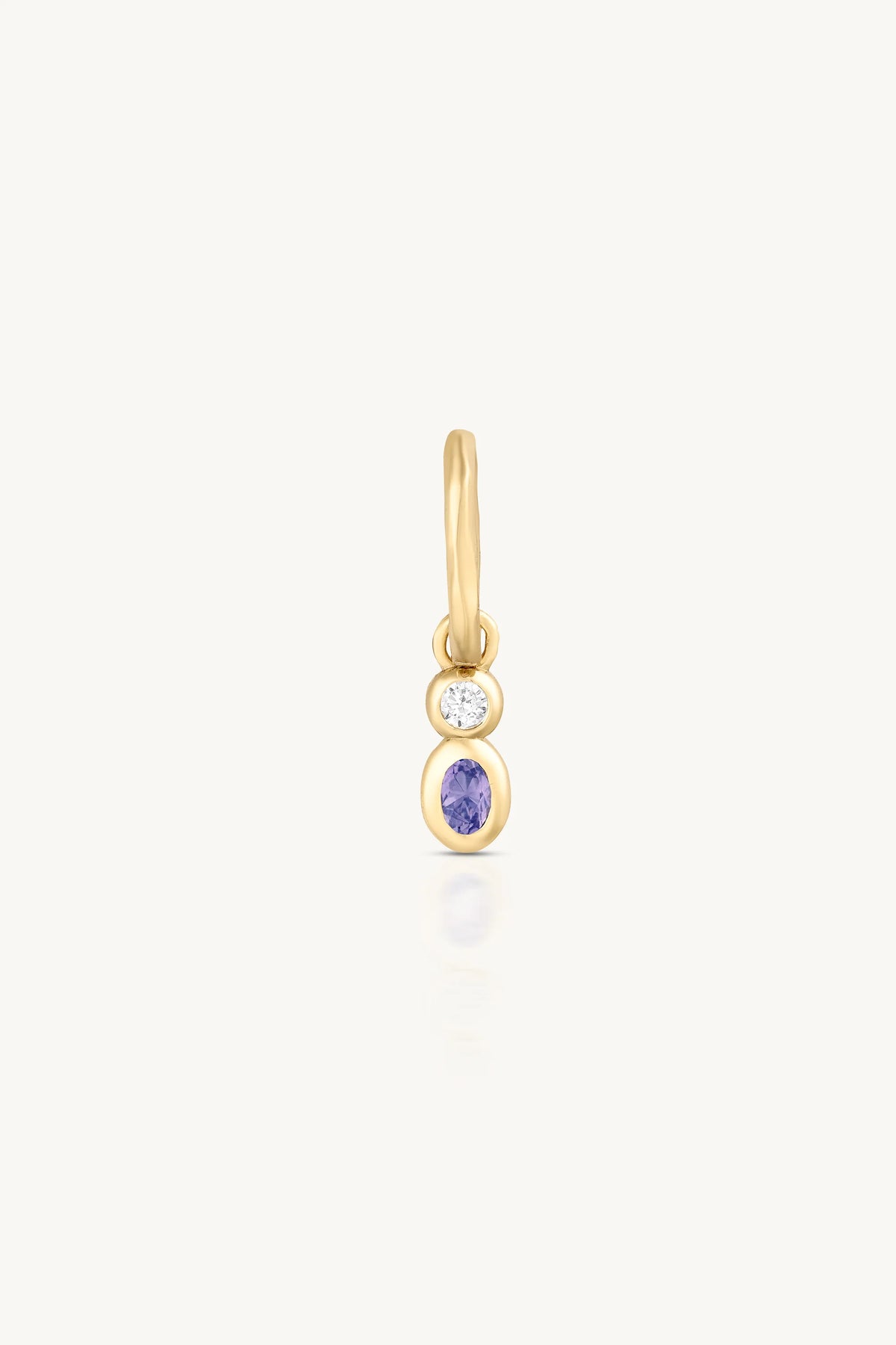 Toni May December Tanzanite Petite Gold Charm