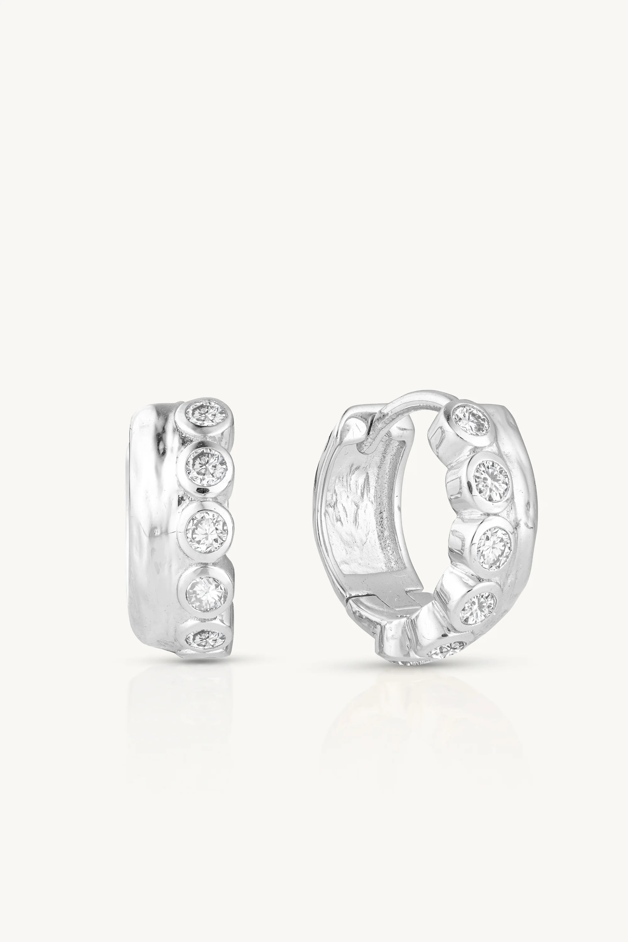Toni May Duchess Silver Huggies