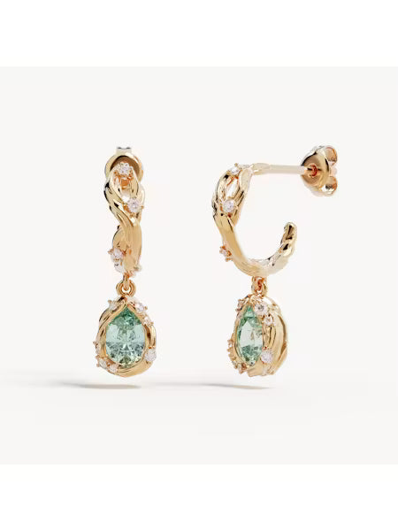 By Charlotte 18k Gold Plated Dive Deeper Hoops