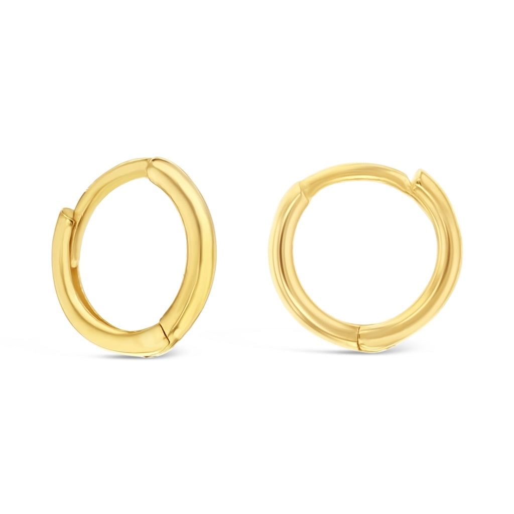 9CT Yellow Gold 7mm Mini Huggies