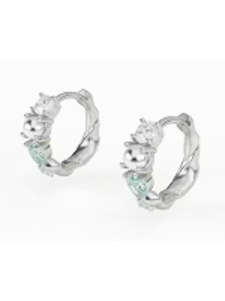 By Charlotte Sterling Silver Breath in Stillness Hoops