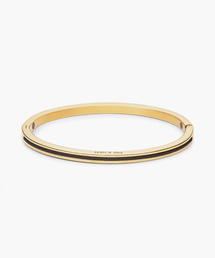 Pig and Hen Navarch 4mm Bangle Gold