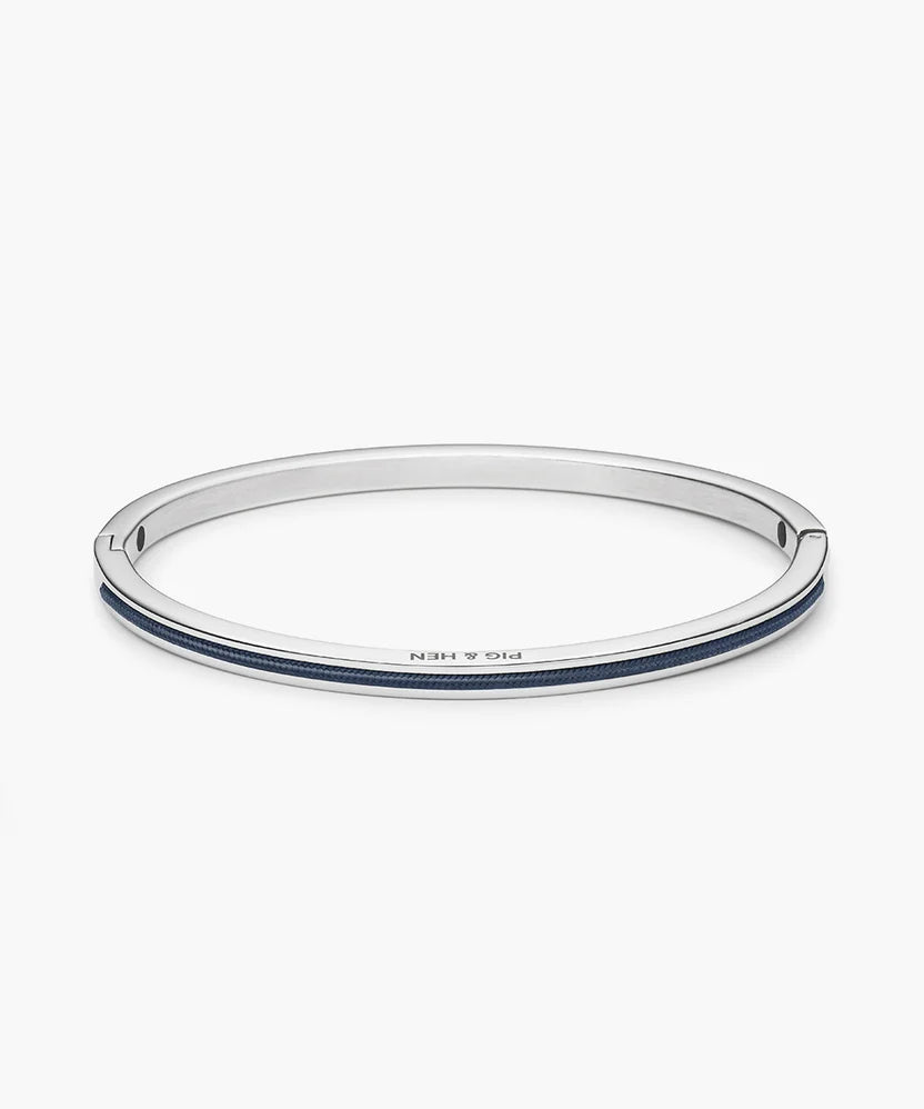 Pig and Hen Navarch 4mm Bangle Silver