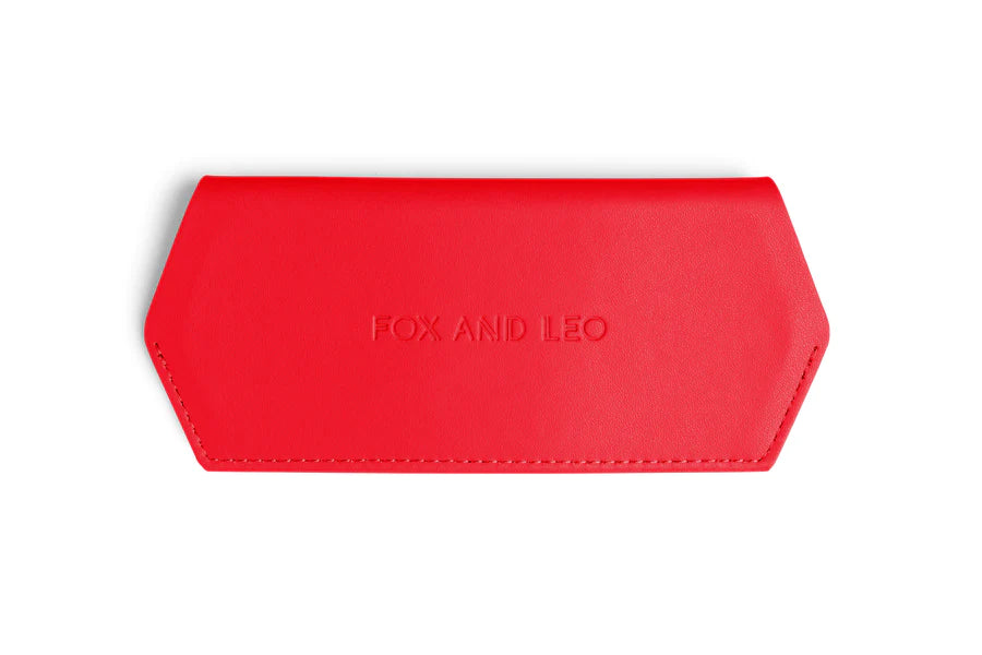 Fox and Leo Glasses Case- Poppy