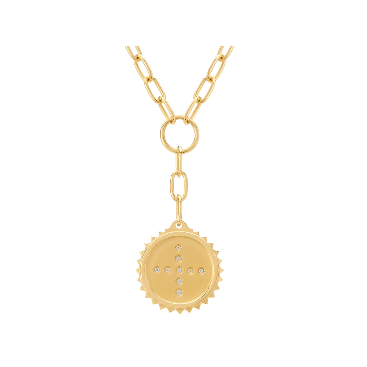 Murkani Halcyon Drop Necklace in 18kt Yellow Gold Plate