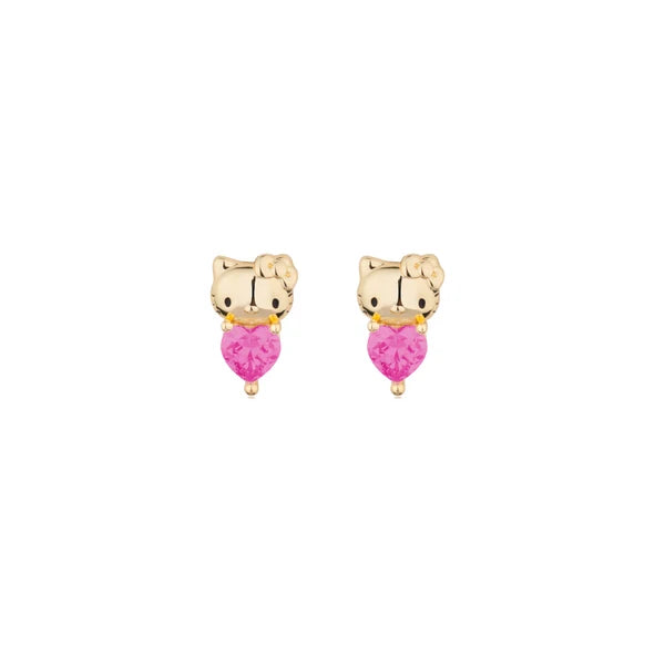 Couture Kingdom - Sanrio Hello Kitty October Birthstone Stud Earrings Gold