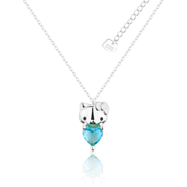 Couture Kingdom - Sanrio Hello Kitty March Birthstone Necklace Silver