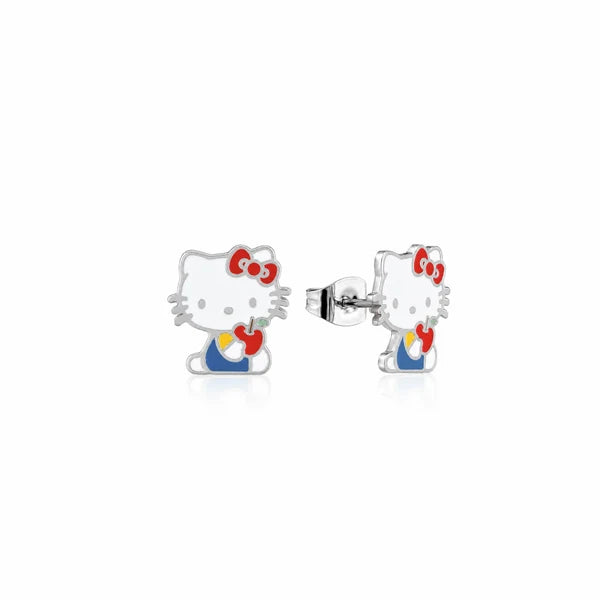 Couture Kingdom - ECC Sanrio Hello Kitty Apple Stud Earrings Silver