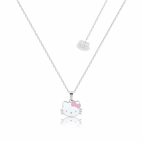 Couture Kingdom - ECC Sanrio Hello Kitty Pink Bow Necklace Silver
