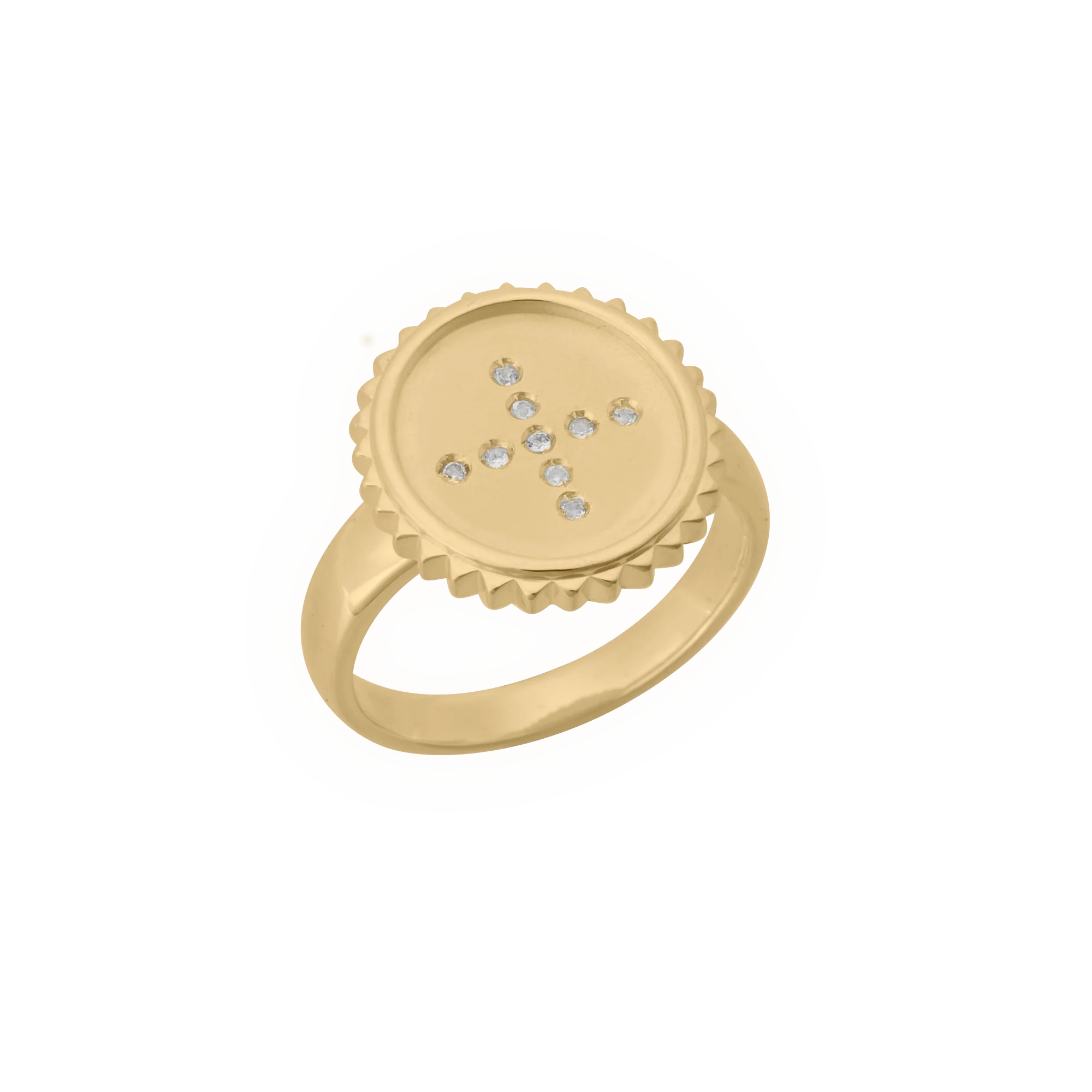 Murkani Halcyon Ring in 18k Yellow Gold Plate