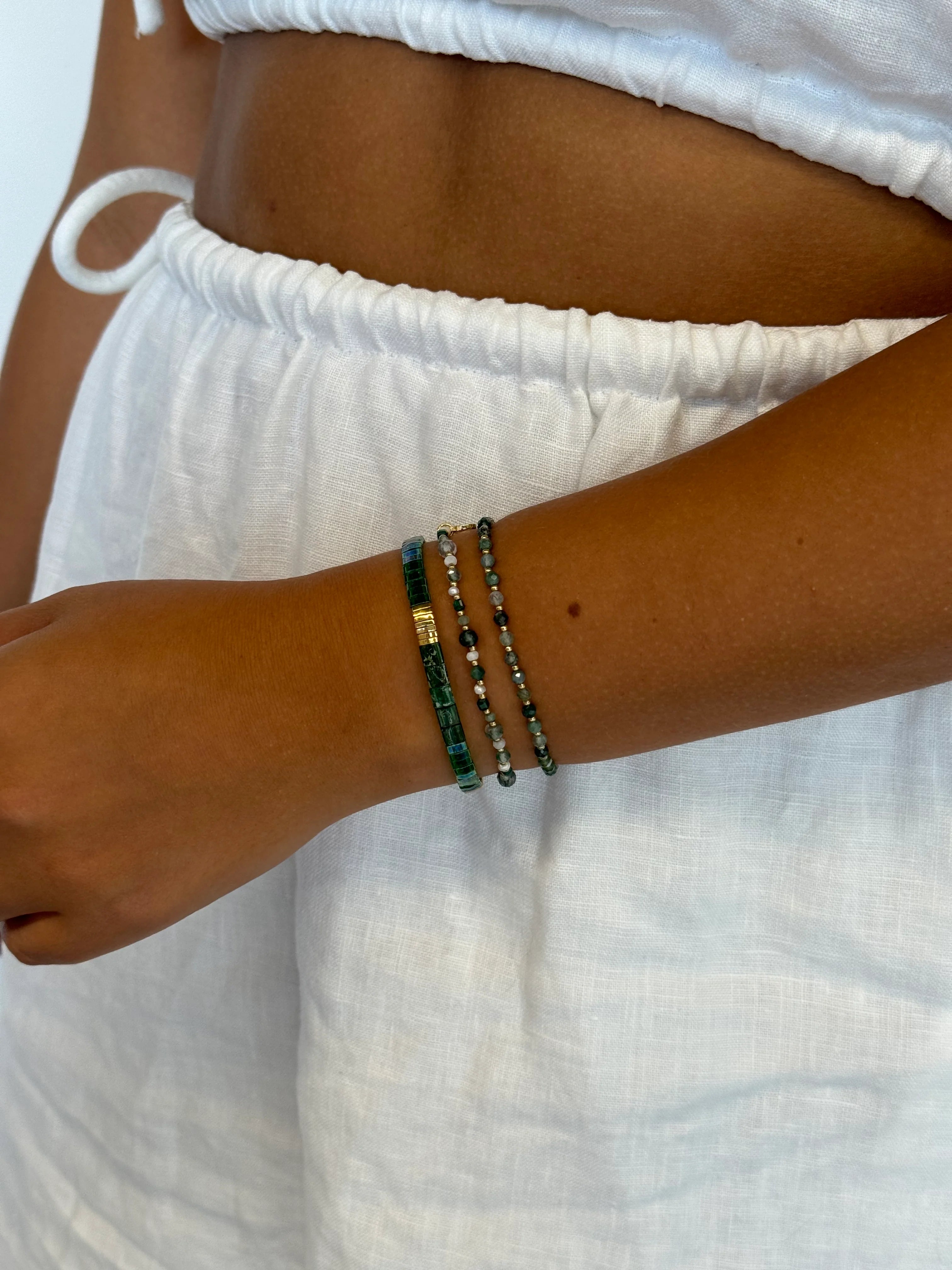 Zafino Tile Bracelet- Emerald