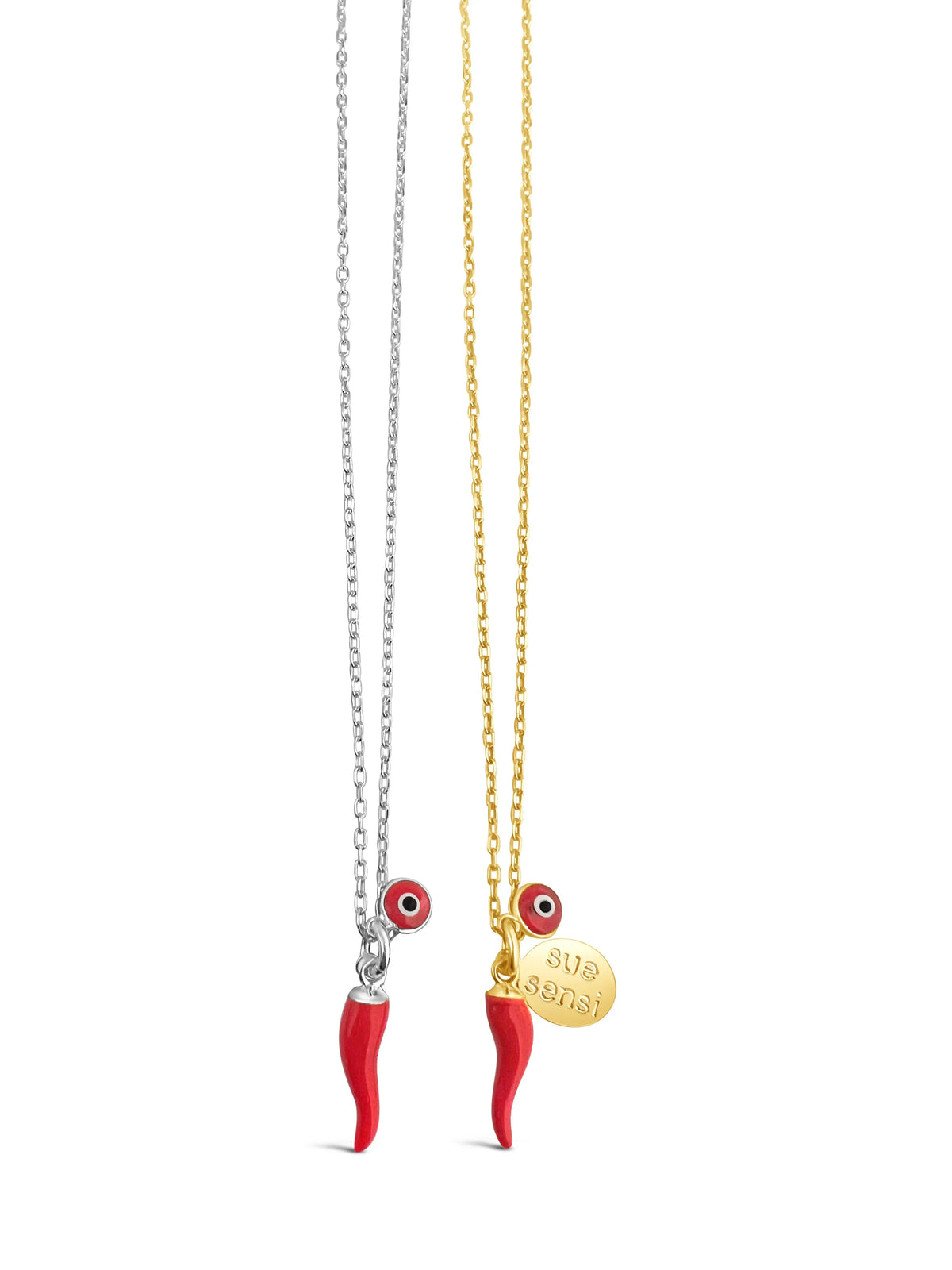 Sue Sensi Chilli Colours Necklace Dainty Chain