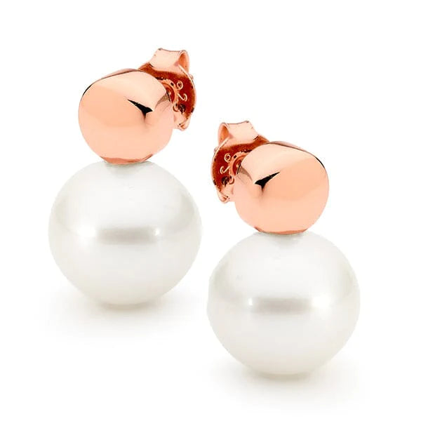 Rose Gold Plated The Wandering Moon Earrings