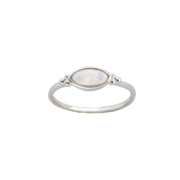 Sterling Silver Marquise Opalite Ring