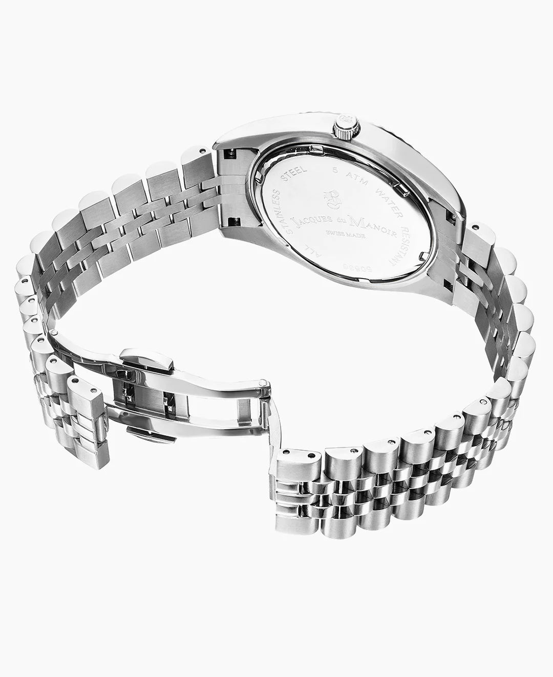 Jacques du Manoir Inspiration DayDate Silver Watch