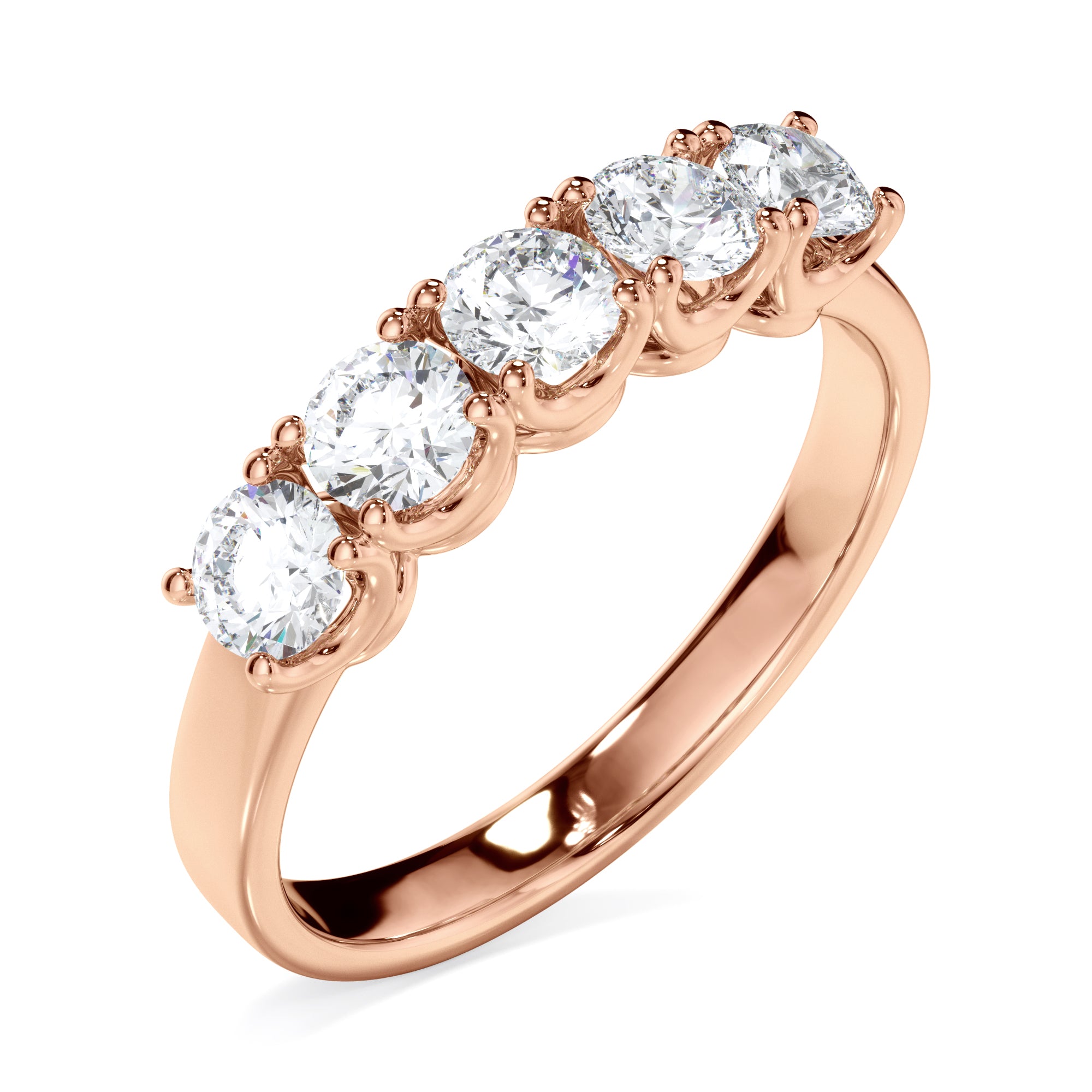 18ct Rose Gold 1ct Stone Diamond Ring