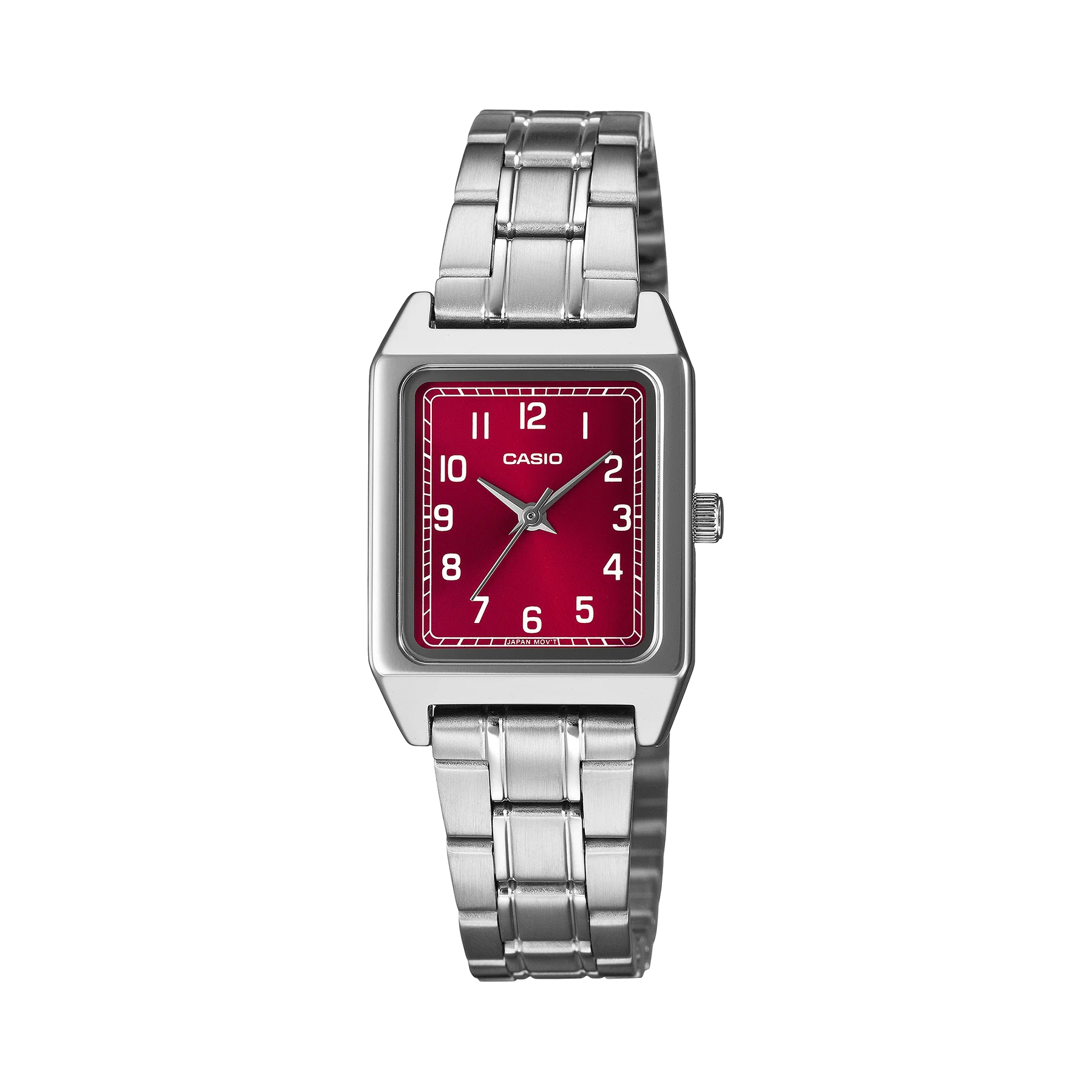 Casio Analogue Square - Red Dial