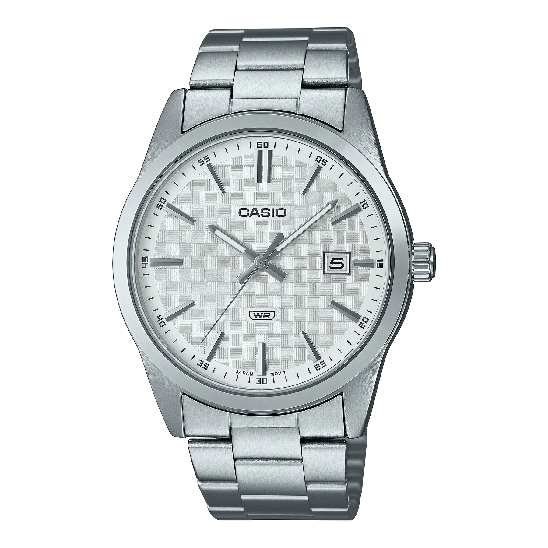 Casio Gents Analog Grey Checker Watch MTPVD03D-7A