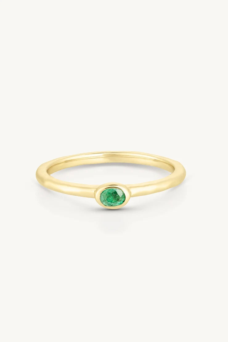Toni May Petite May Emerald Gold Stacker