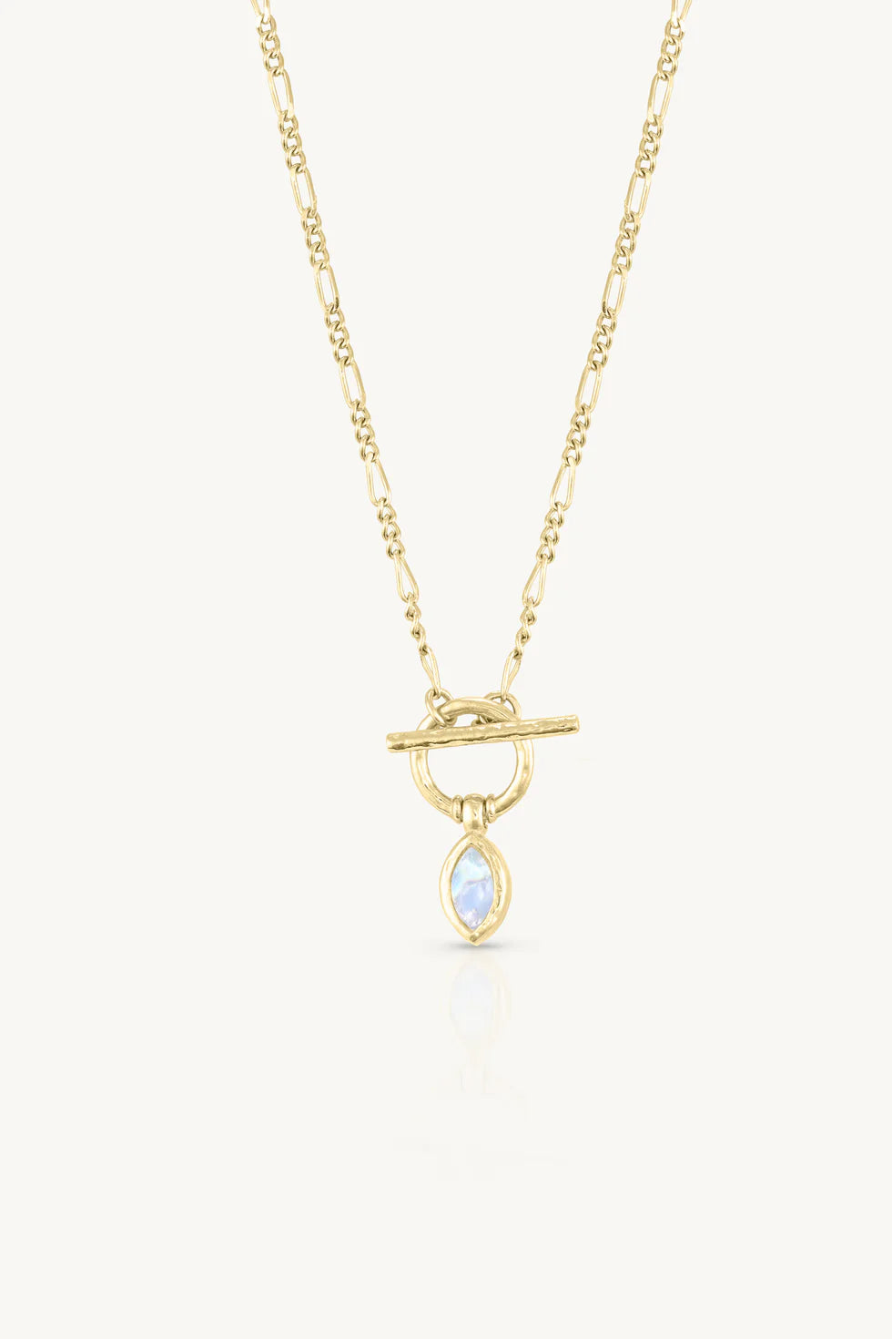 Toni May Moonstone Gold Toggle Necklace