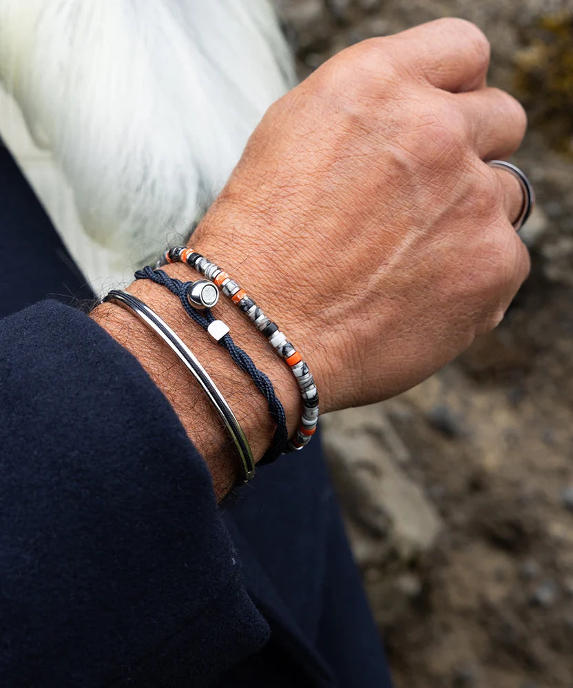 Pig and Hen Navarch 4mm Bangle Silver
