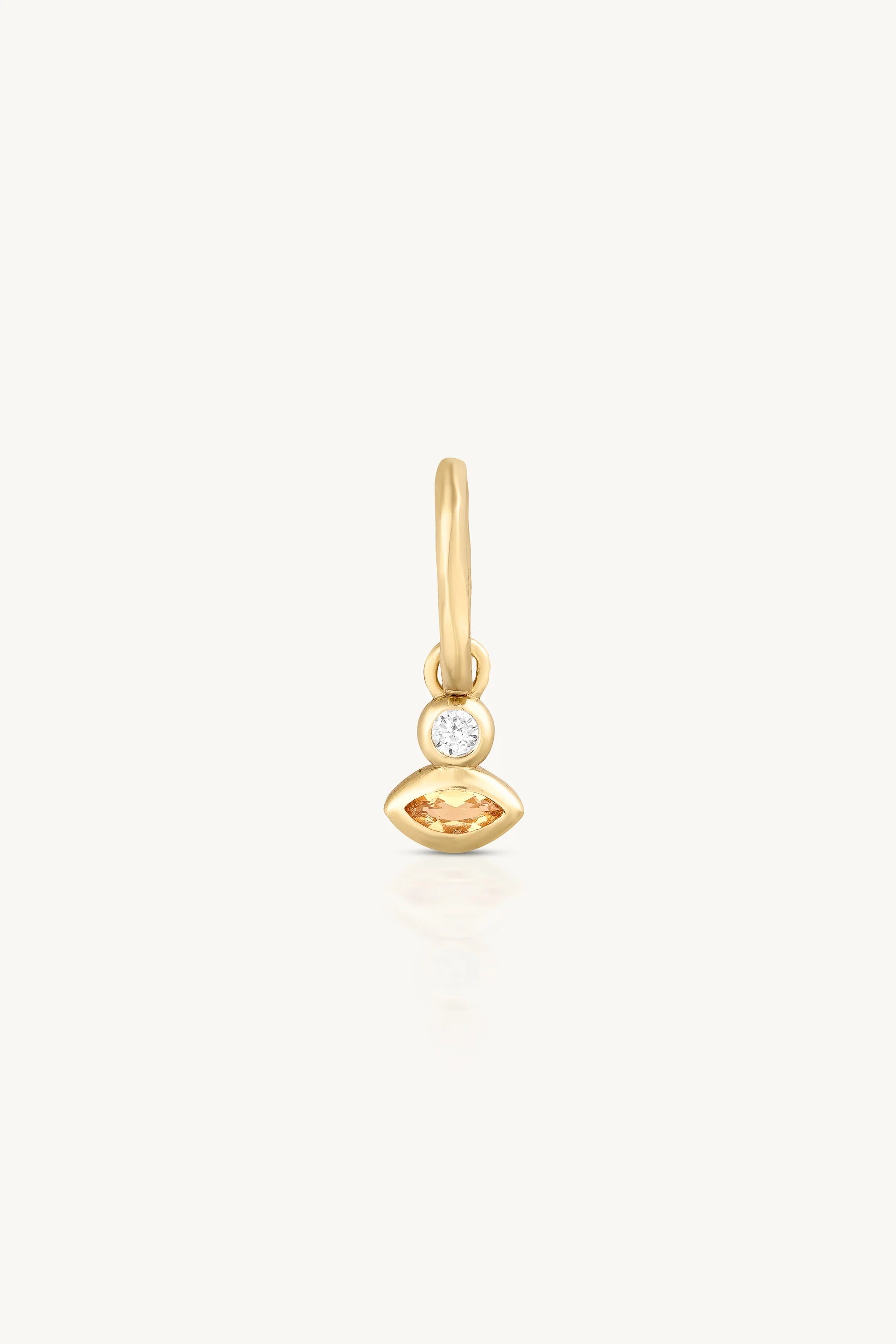 Toni May November Citrine Petite Gold Charm