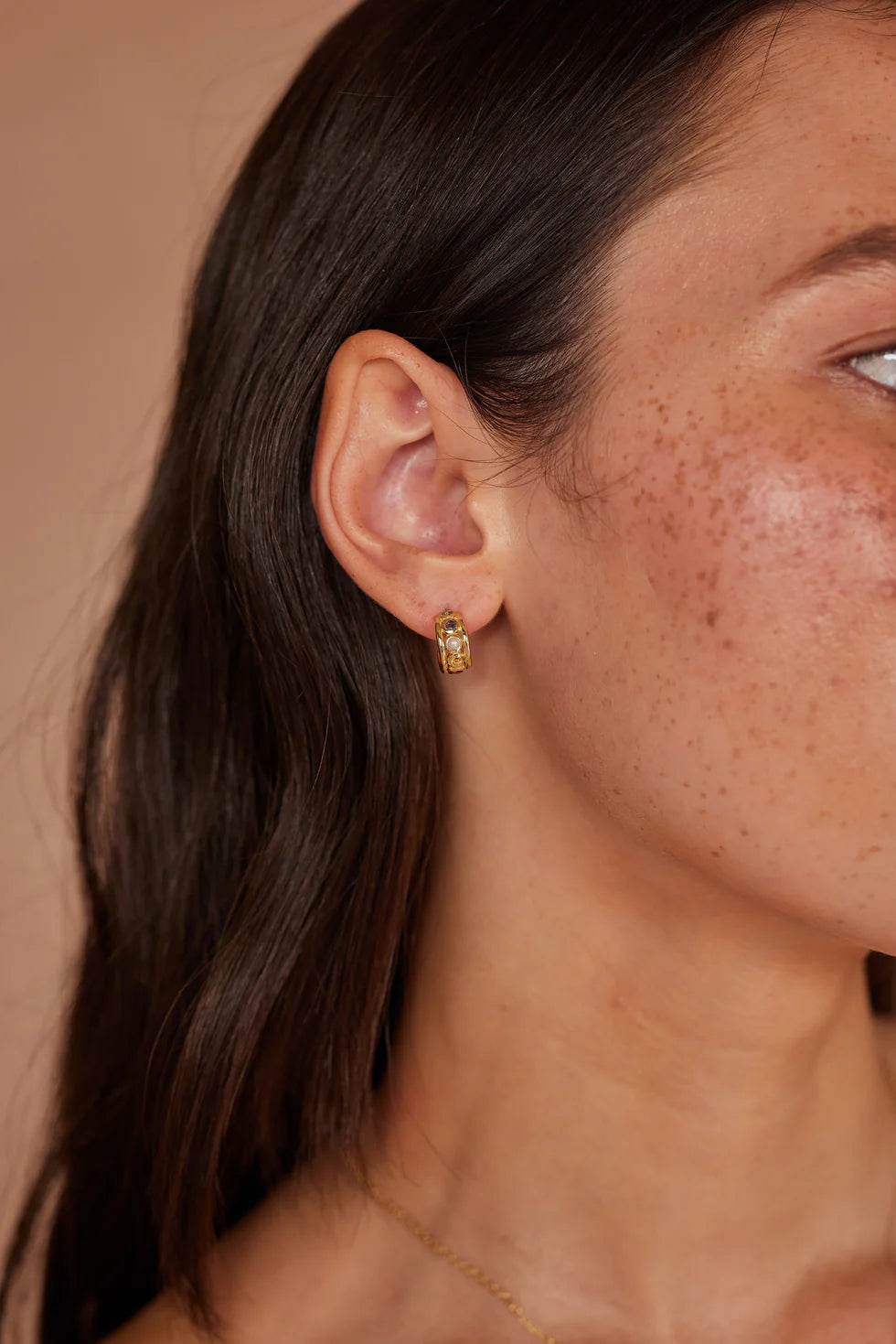 Toni May Olympia Multi Gold Hoops