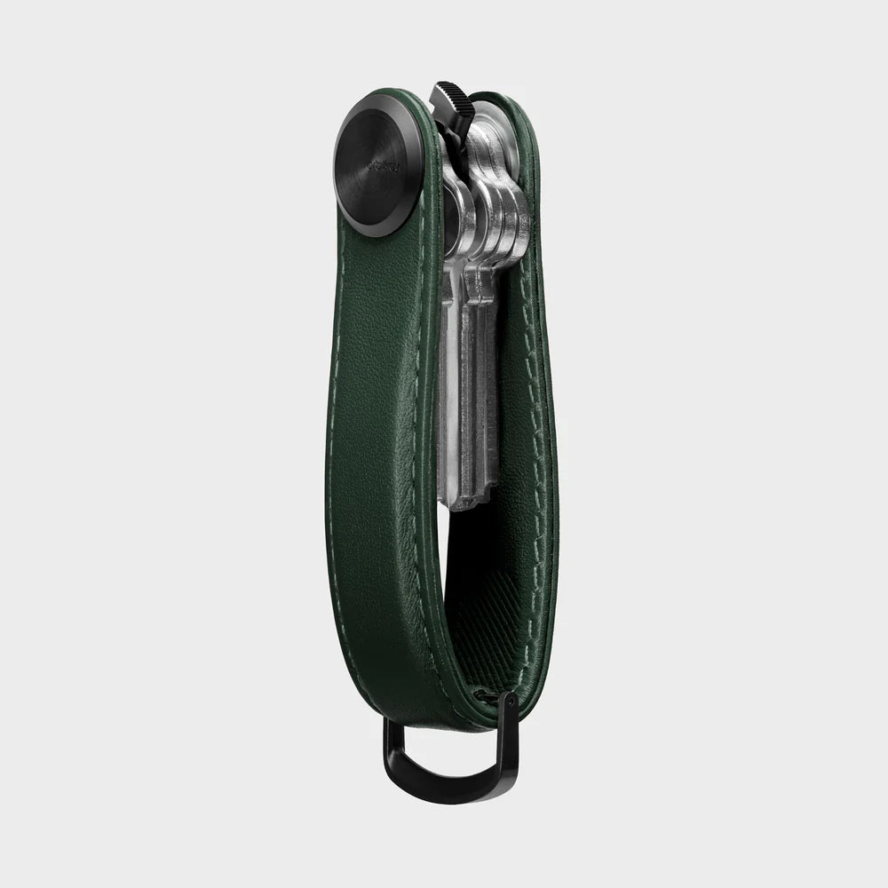 OrbitKey Key Organiser Pro Leather Evergreen