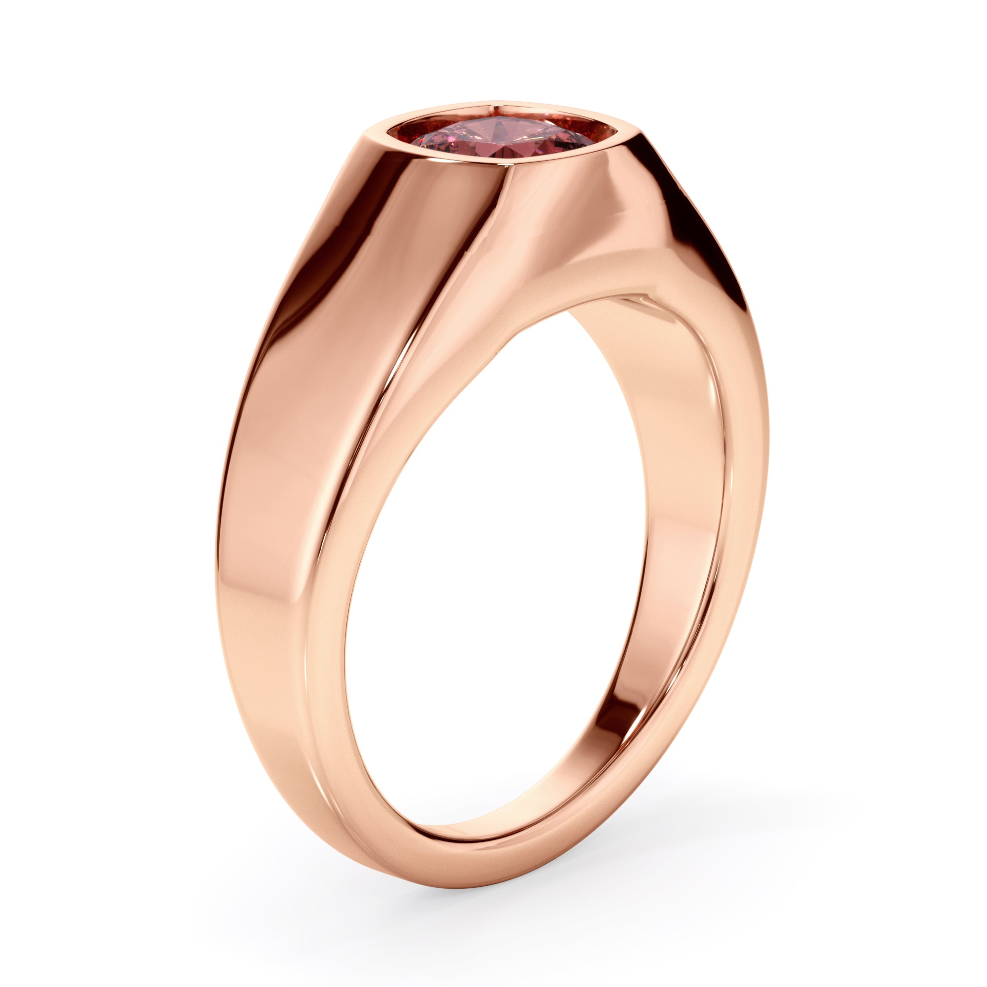 18ct Yellow Gold Coloured Gemstone Signet Ring