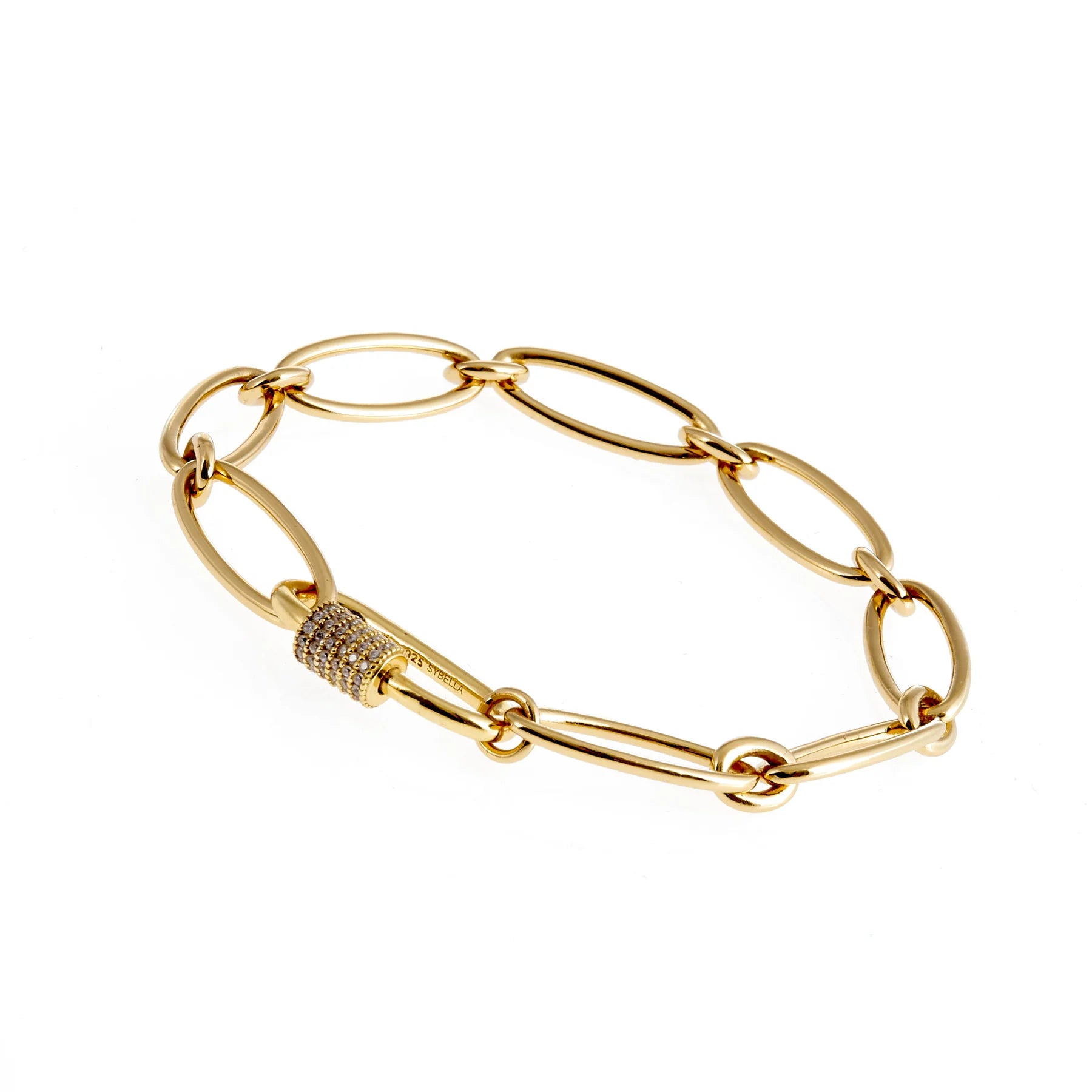 Gold Plated Aubrey Link Bracelet