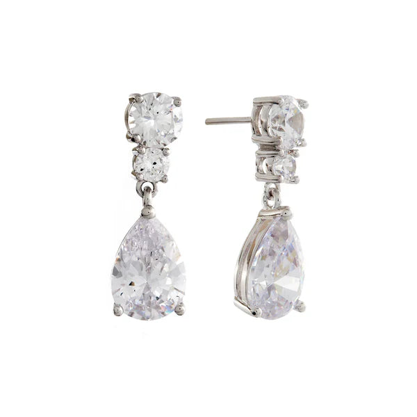 Sybella Caliste Sterling Silver Cubic Zirconia Chandelier Earrings
