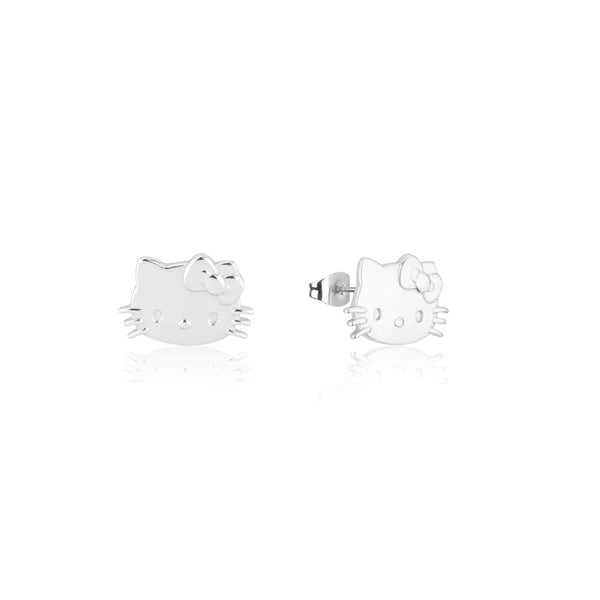 Couture Kingdom - Sanrio Precious Metal Hello Kitty Stud Earrings Silver