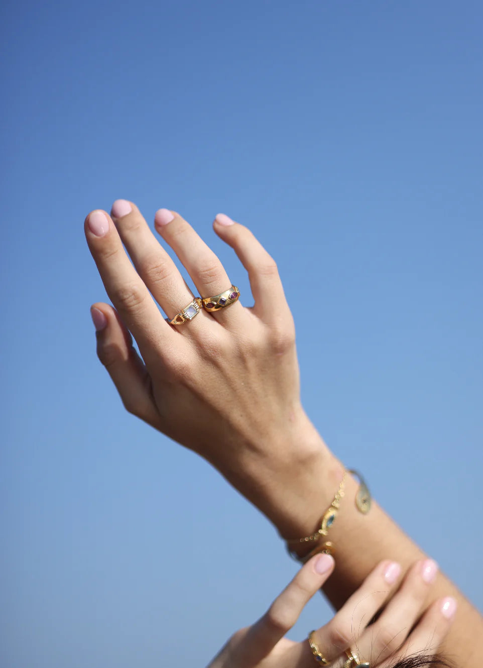 Toni May Freya Moonstone Gold Ring