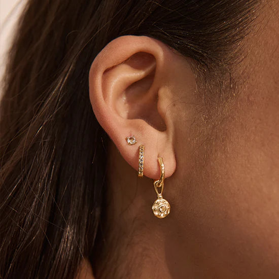 Murkani Night Sky Huggies in 18KT Yellow Gold Plated