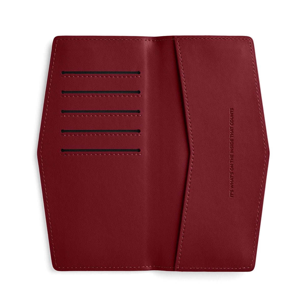 Fox & Leo Slimline Wallet - Burgundy