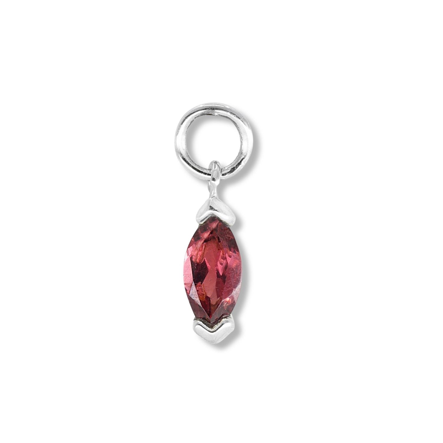 Toni May Marquise Rhodolite Silver Charm