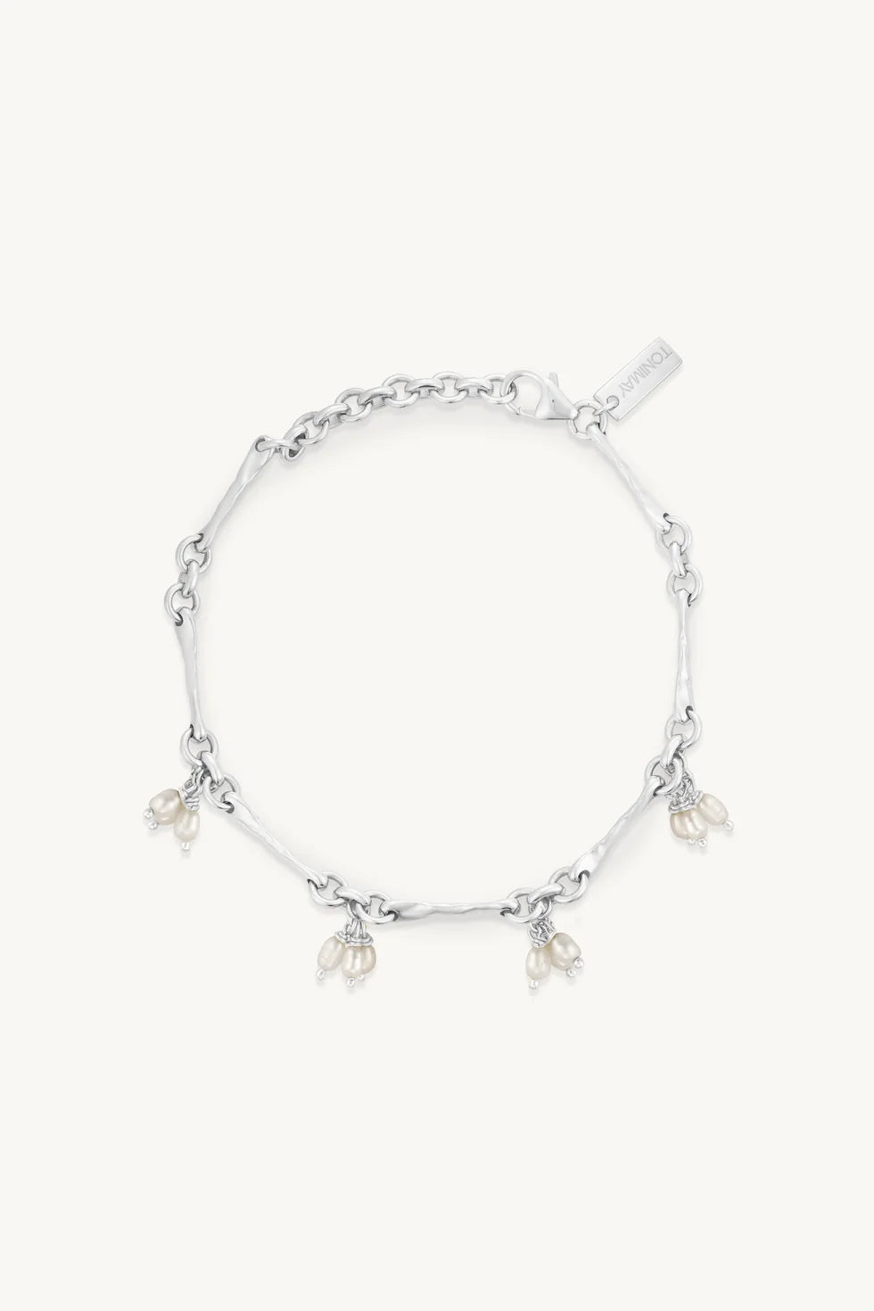 Toni May Trinket Pearl Silver Bracelet