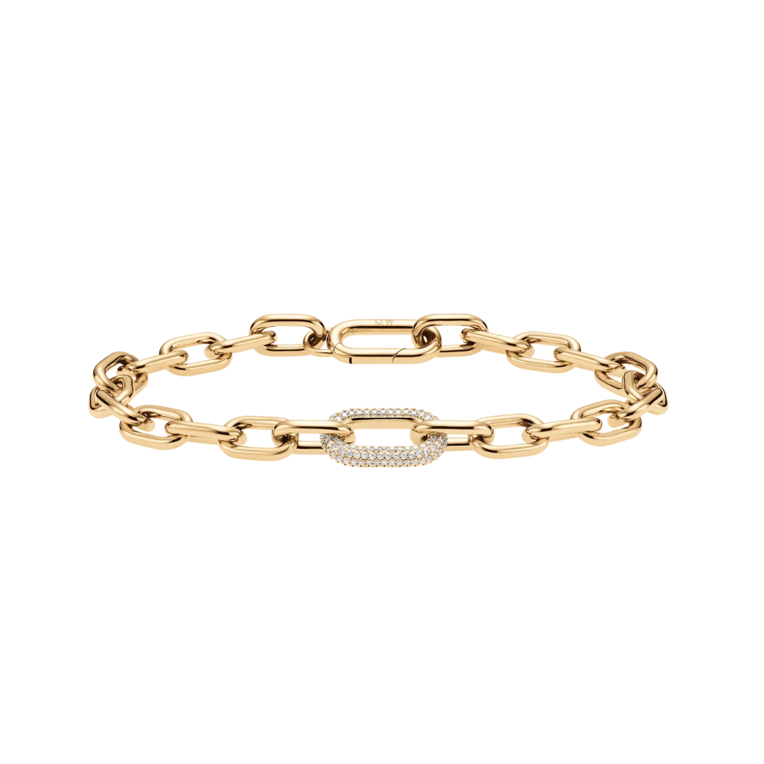 Daniel Wellington Crystal Link Bracelet Gold