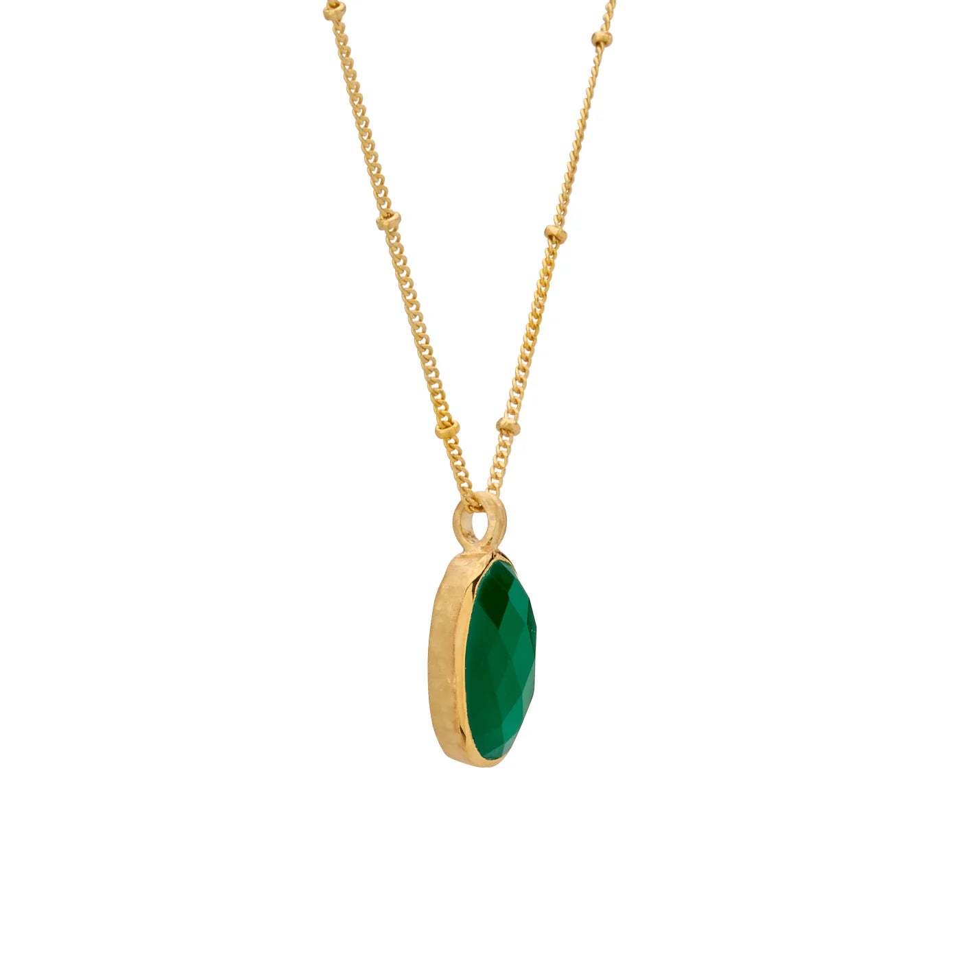 Murkani Green Onyx Pendant Necklace