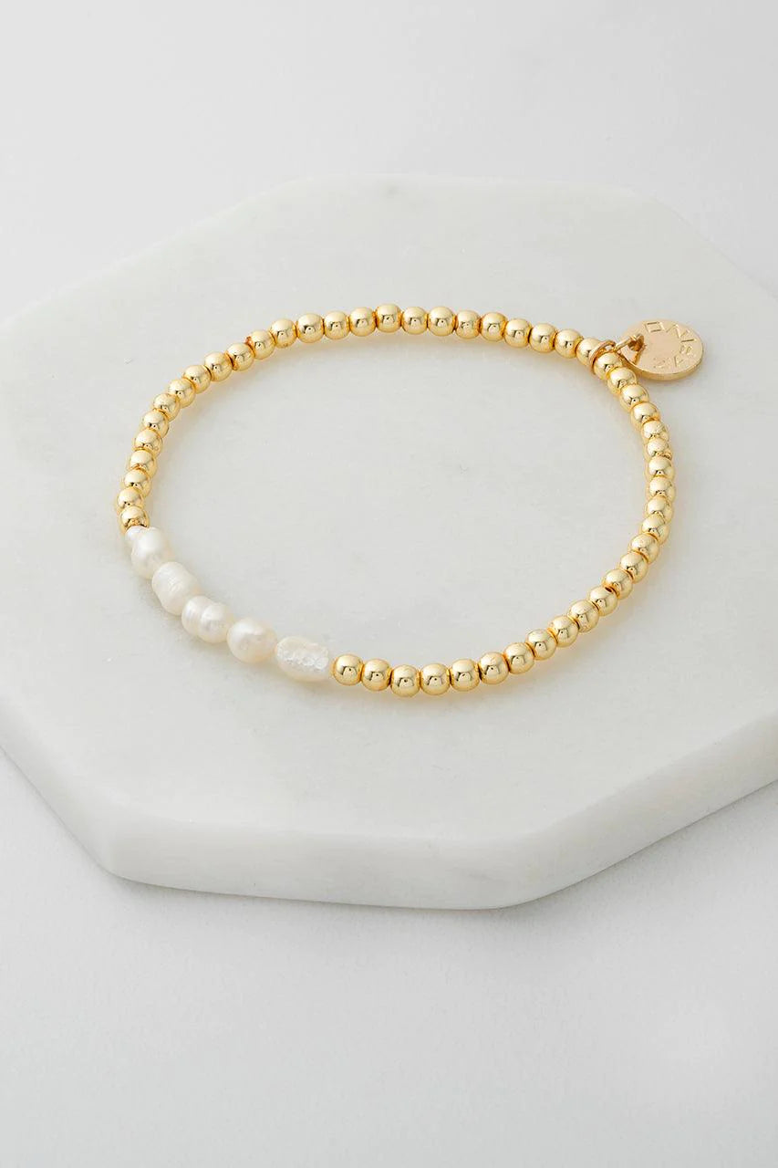 Zafino Mini Pearl Gold Bracelet