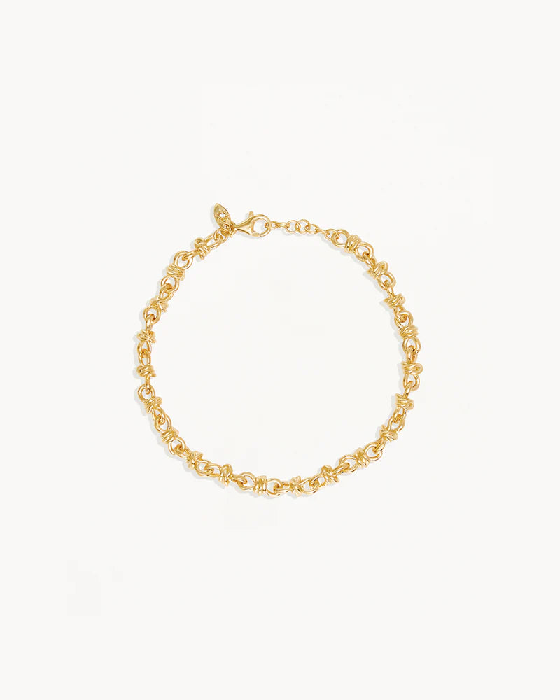 By Charlotte 18k Gold Vermeil Entwined Bracelet
