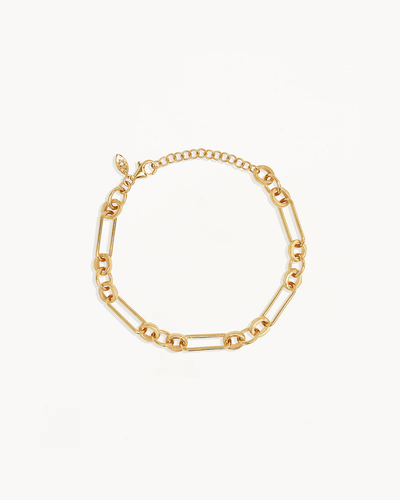 By Charlotte 18k Gold Vermeil Shield Bracelet