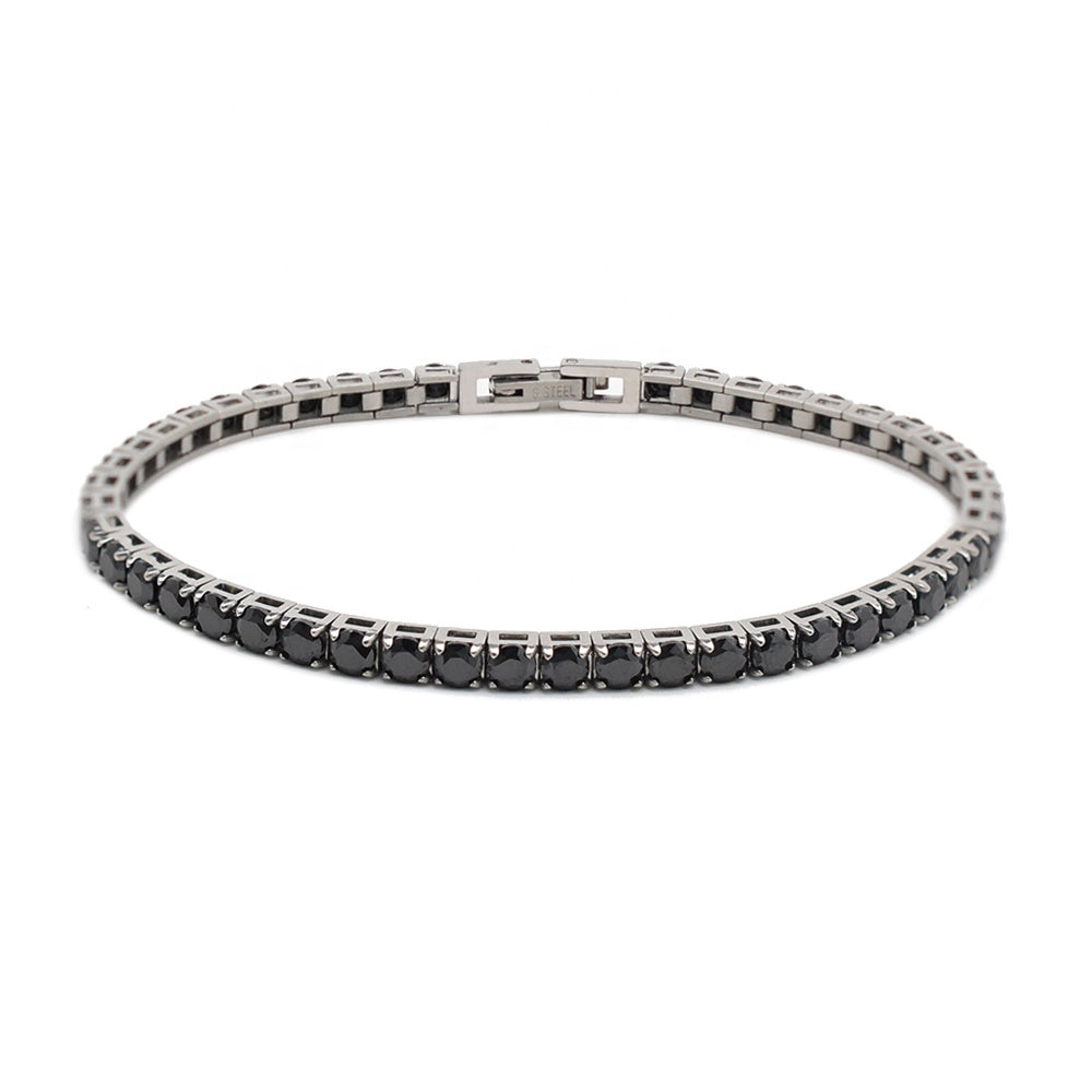 Blaze Black Zircon Tennis Bracelet Black