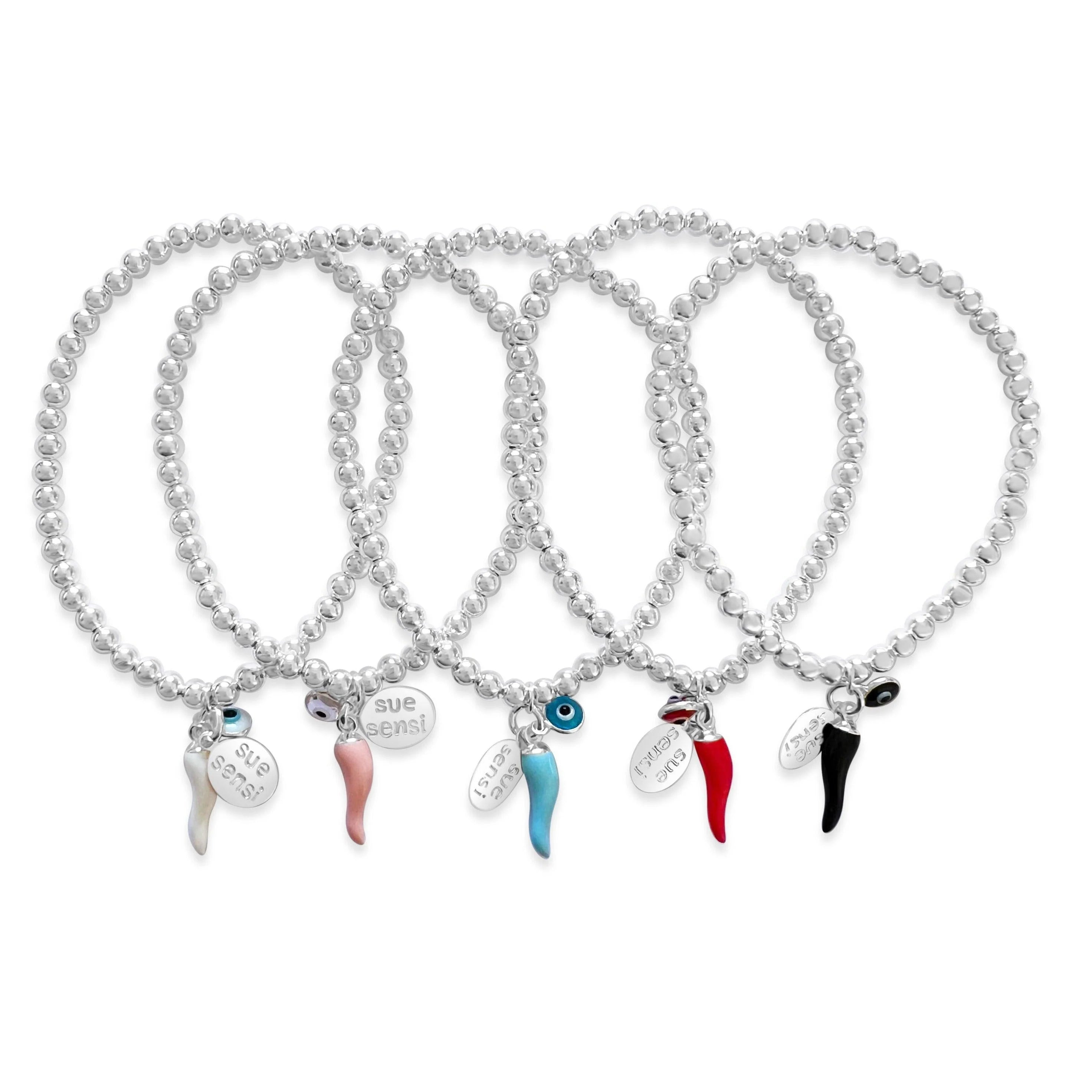 Sue Sensi Silver Chilli Colours Bracelet