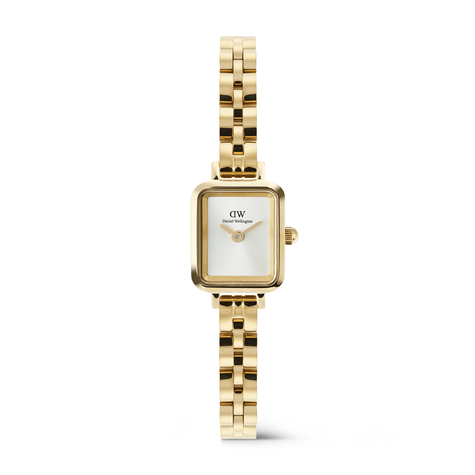 Daniel Wellington Quadro Mini Arch 3-link White Sunray Gold