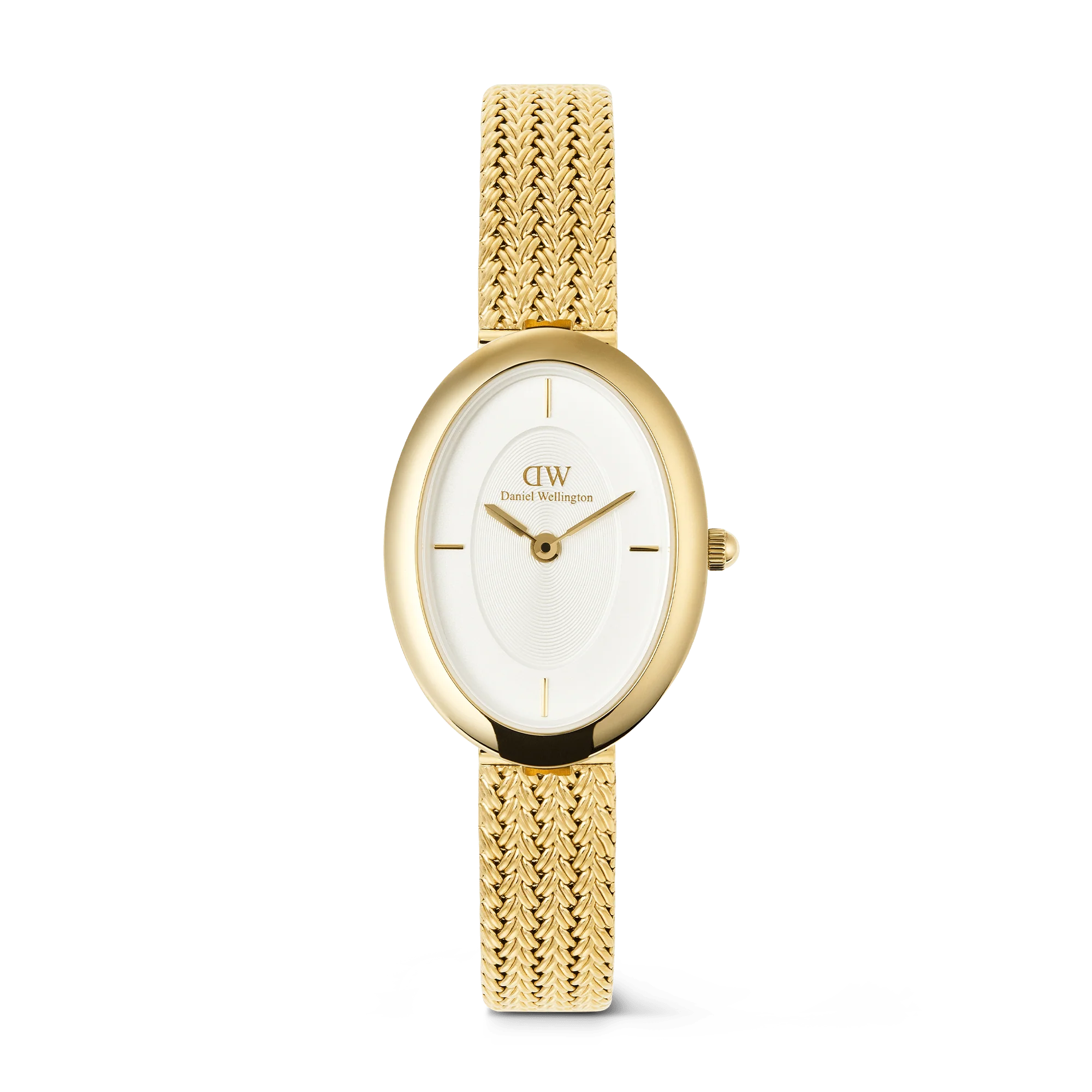 Daniel Wellington Juliette Braided Mesh White Sunray Gold