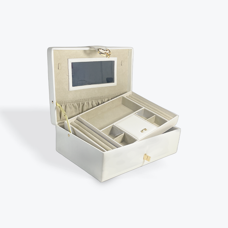 Pixie White Medium Jewellery Box