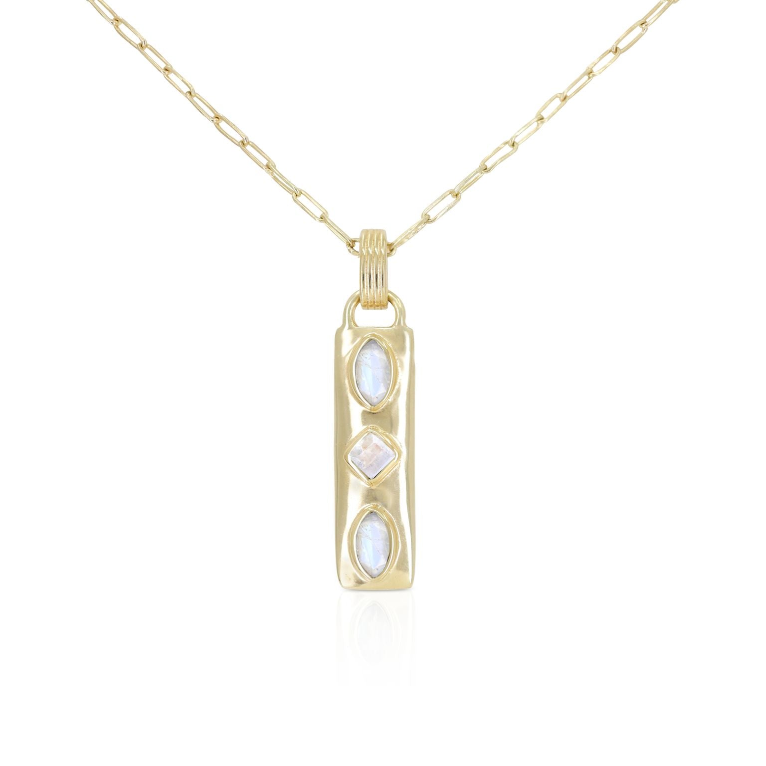 Toni May Coronet Moonstone Gold Necklace