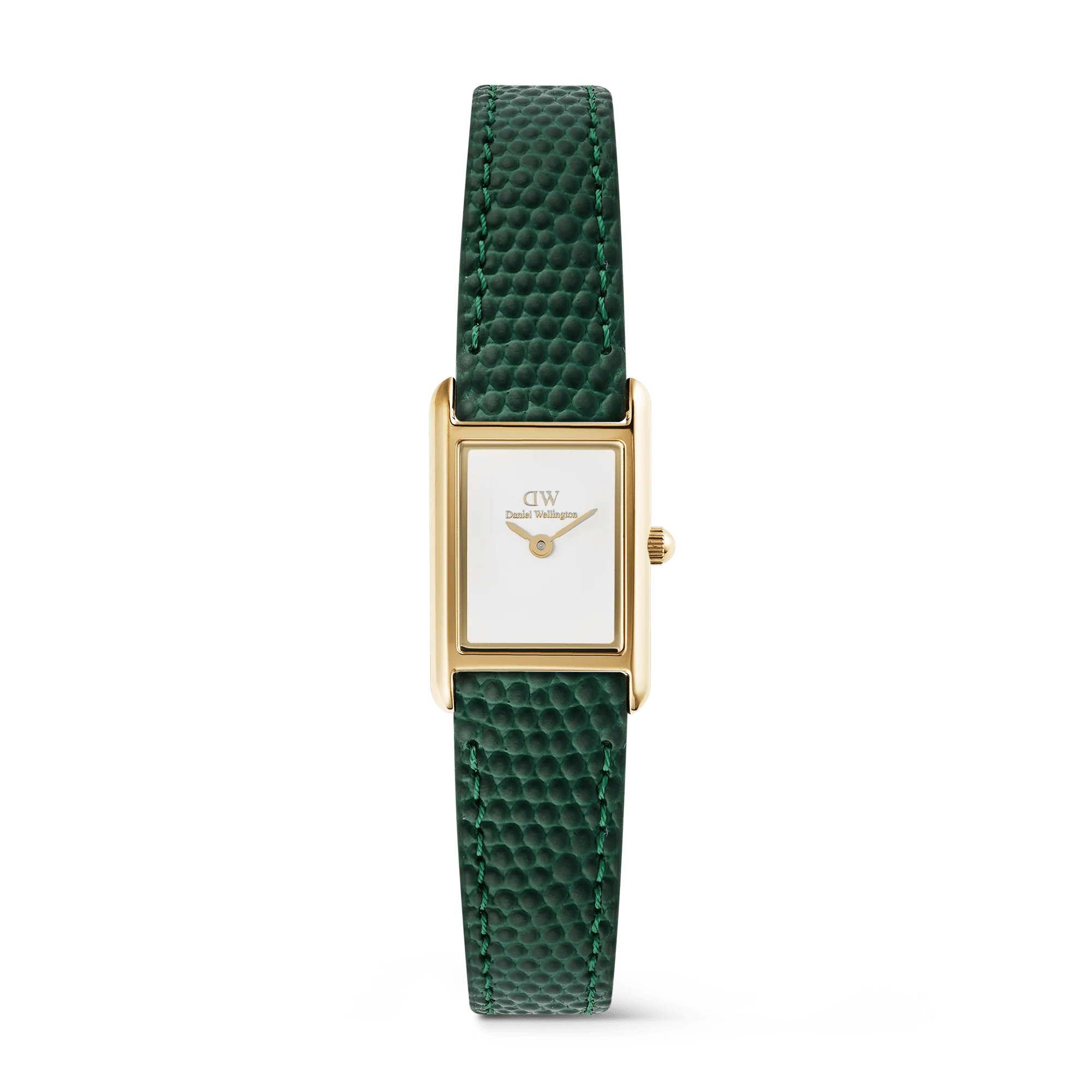 Daniel Wellington Bound Mini Green Lizard Gold Watch