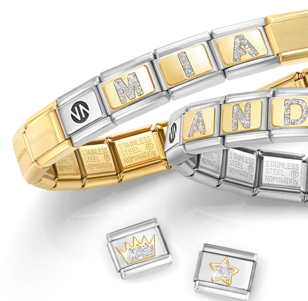 COMPOSABLE CLASSIC BRACELET BASE  POLISHED GOLD PLATED STAINLESS STEEL* (14 links)
